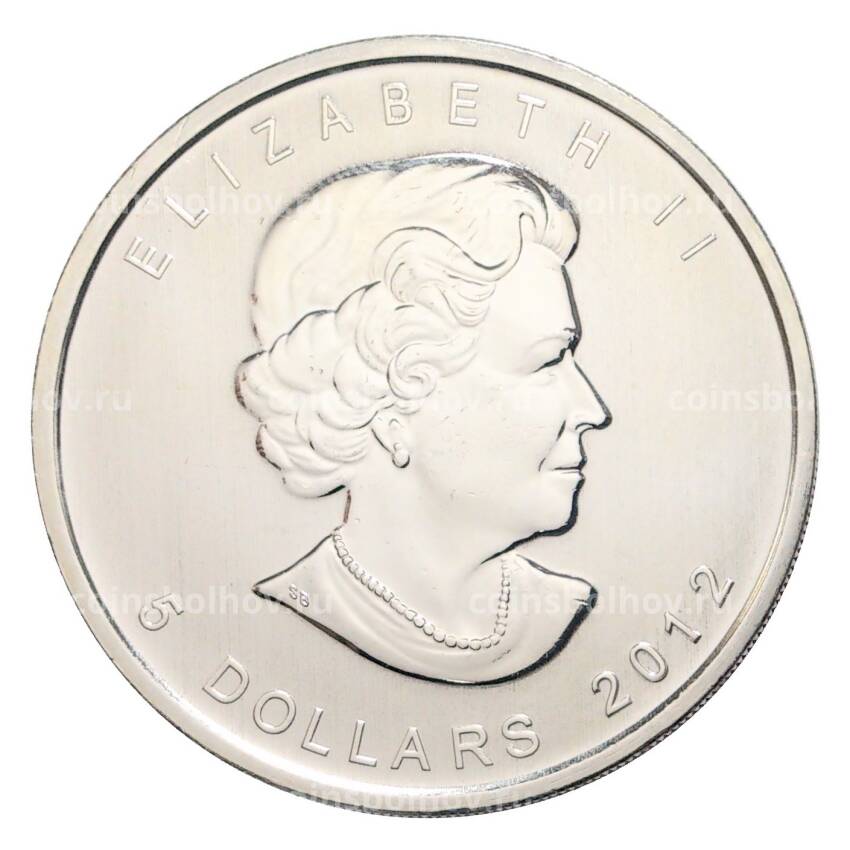 Монета 5 долларов 2012 года  Канада —  Кленовый лист (вид 2)