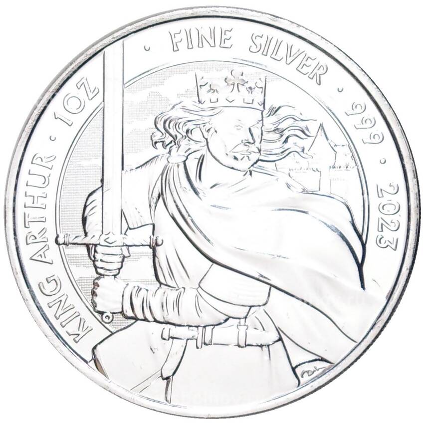 Монета 2 фунта 2023 года Великобритания — Король Артур