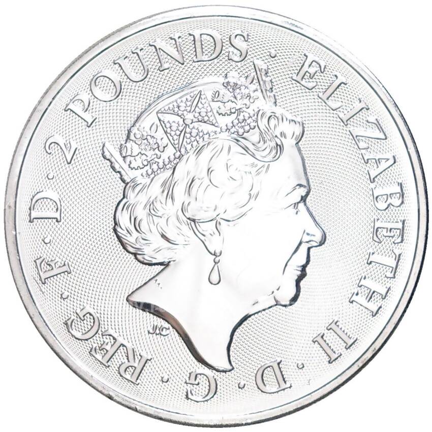 Монета 2 фунта 2023 года Великобритания — Король Артур (вид 2)