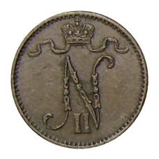 Монета 1 пенни 1909 года Русская Финляндия (реверс)