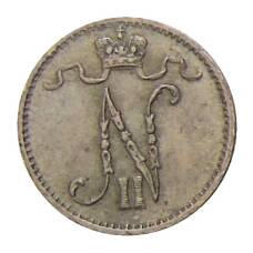 Монета 1 пенни 1911 года Русская Финляндия (реверс)
