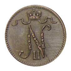 Монета 1 пенни 1915 года Русская Финляндия (реверс)