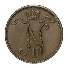 Монета 1 пенни 1914 года Русская Финляндия (реверс)