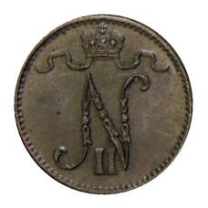 Монета 1 пенни 1911 года Русская Финляндия (реверс)