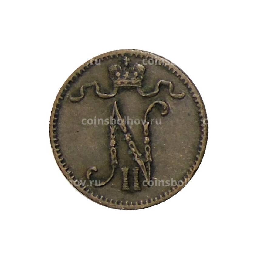Монета 1 пенни 1913 года Русская Финляндия (вид 2)