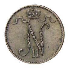 Монета 1 пенни 1913 года Русская Финляндия (реверс)