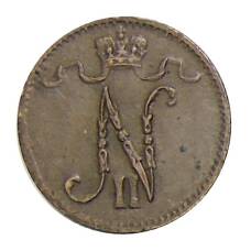 Монета 1 пенни 1916 года Русская Финляндия (реверс)