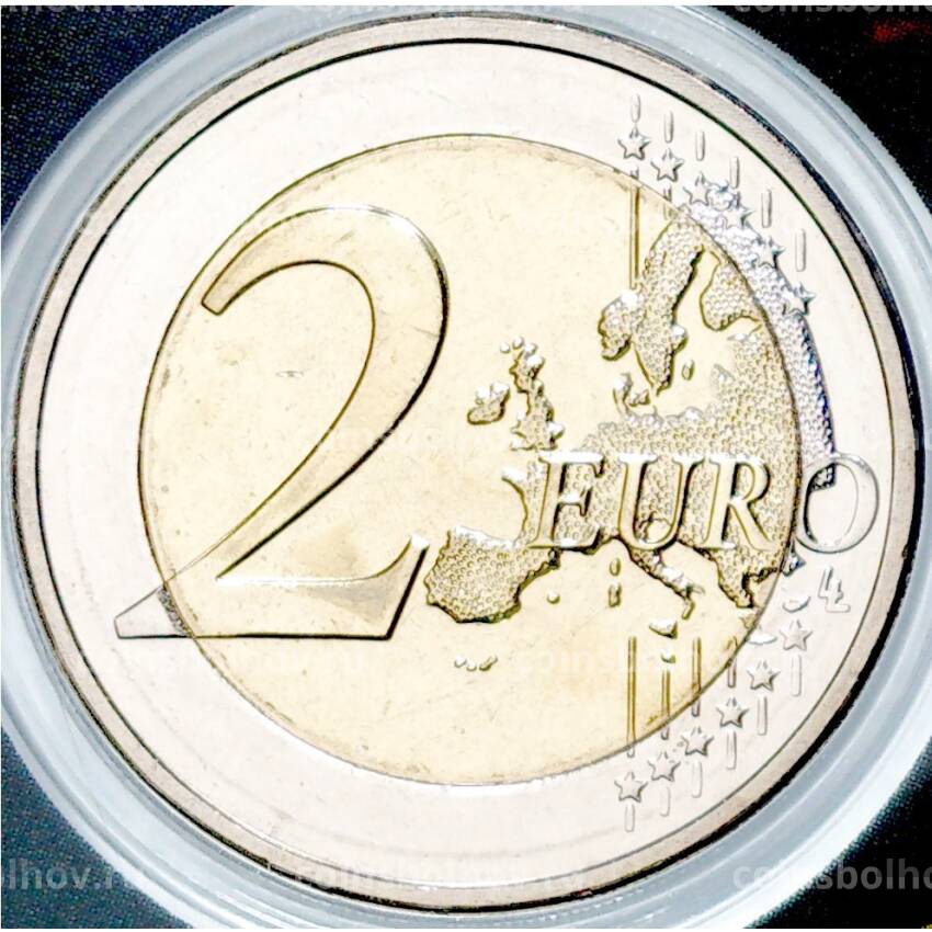 Монета 2 евро 2022 года Мальта —  35 лет программе Эразмус (в блистере) (вид 2)