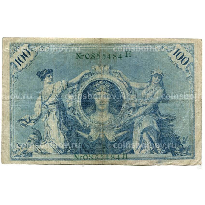 Банкнота 100 марок 1908 года Германия (вид 2)