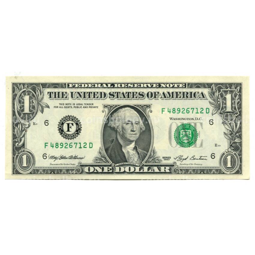 Банкнота 1 доллар 1993 года США