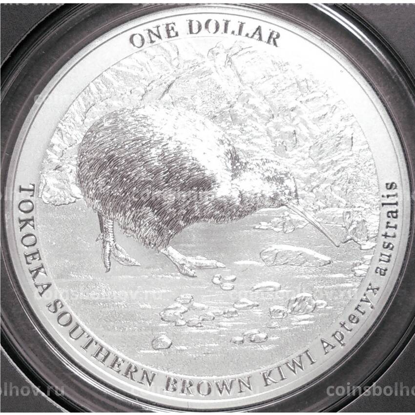 Монета 1 доллар 2023 года Новая Зеландия — Киви (В блистере)