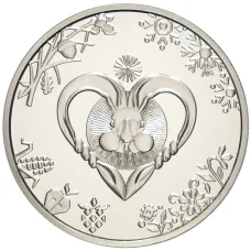 Монета 5 гривен 2023 года Украина —  Китайский гороскоп — год кролика (аверс)