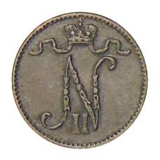 Монета 1 пенни 1911 года Русская Финляндия (реверс)