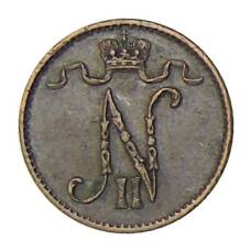 Монета 1 пенни 1911 года Русская Финляндия (реверс)