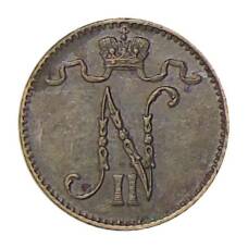 Монета 1 пенни 1911 года Русская Финляндия (реверс)