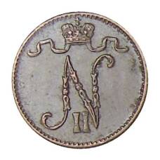 Монета 1 пенни 1911 года Русская Финляндия (реверс)