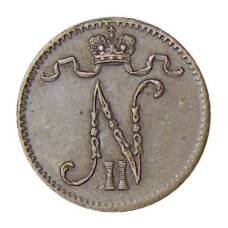 Монета 1 пенни 1912 года Русская Финляндия (реверс)