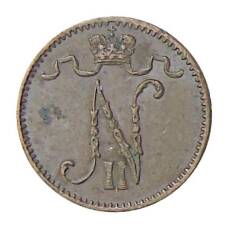 Монета 1 пенни 1914 года Русская Финляндия (реверс)