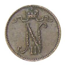 Монета 1 пенни 1911 года Русская Финляндия (реверс)