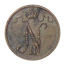 Монета 1 пенни 1911 года Русская Финляндия (реверс)