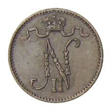 Монета 1 пенни 1909 года Русская Финляндия (реверс)