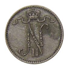 Монета 1 пенни 1913 года Русская Финляндия (реверс)