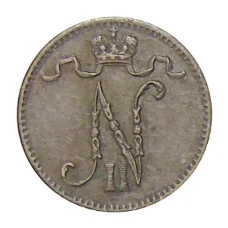 Монета 1 пенни 1916 года Русская Финляндия (реверс)