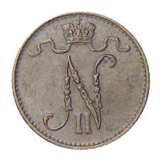 Монета 1 пенни 1911 года Русская Финляндия (реверс)