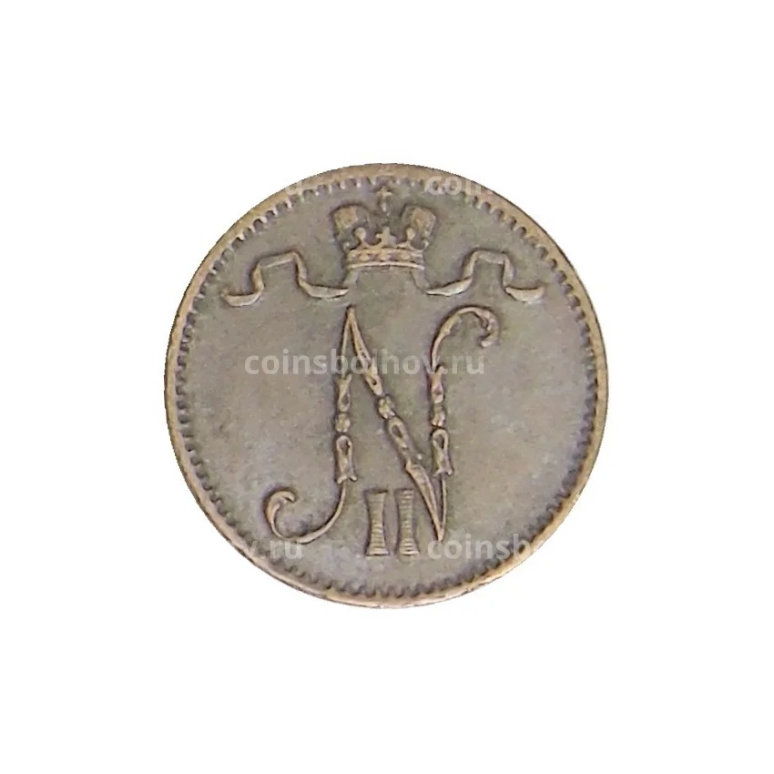 Монета 1 пенни 1913 года Русская Финляндия (вид 2)