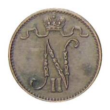 Монета 1 пенни 1915 года Русская Финляндия (реверс)