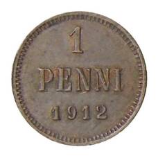 Монета 1 пенни 1912 года Русская Финляндия (аверс)