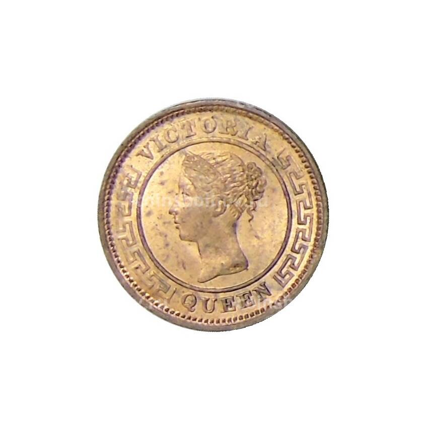 Монета 1/4 цента 1901 года Цейлон