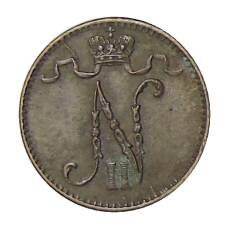 Монета 1 пенни 1916 года Русская Финляндия (реверс)
