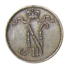 Монета 1 пенни 1914 года Русская Финляндия (реверс)