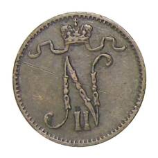 Монета 1 пенни 1911 года Русская Финляндия (реверс)