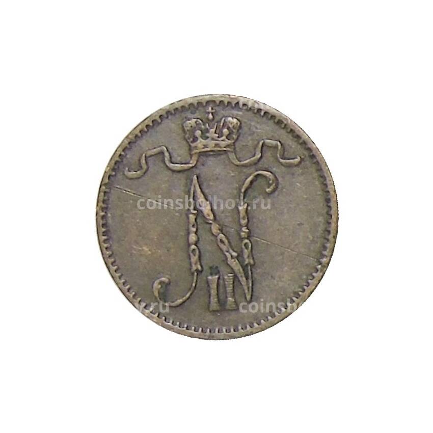 Монета 1 пенни 1911 года Русская Финляндия (вид 2)
