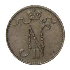 Монета 1 пенни 1915 года Русская Финляндия (реверс)