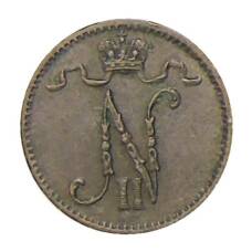 Монета 1 пенни 1911 года Русская Финляндия (реверс)