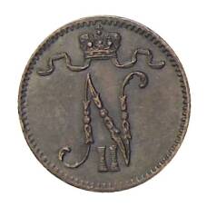 Монета 1 пенни 1912 года Русская Финляндия (реверс)