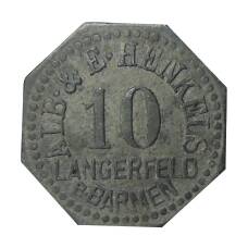 Монета 10 пфеннигов Германия  — Нотгельд  — фабрика ALB&E.Henkels (аверс)