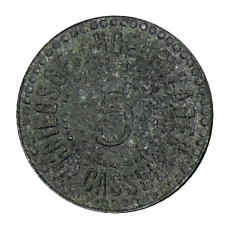 Монета 5 пфеннигов Германия — Нотгельд — Кассель (реверс)