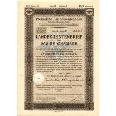 Банкнота Облигация 4,5% 200 рейхсмарок 1937 года Германия