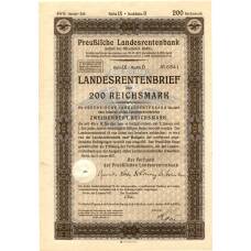 Банкнота Облигация 4,5% 200 рейхсмарок 1937 года Германия