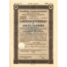 Банкнота Облигация 4,5% 200 рейхсмарок 1937 года Германия (аверс)