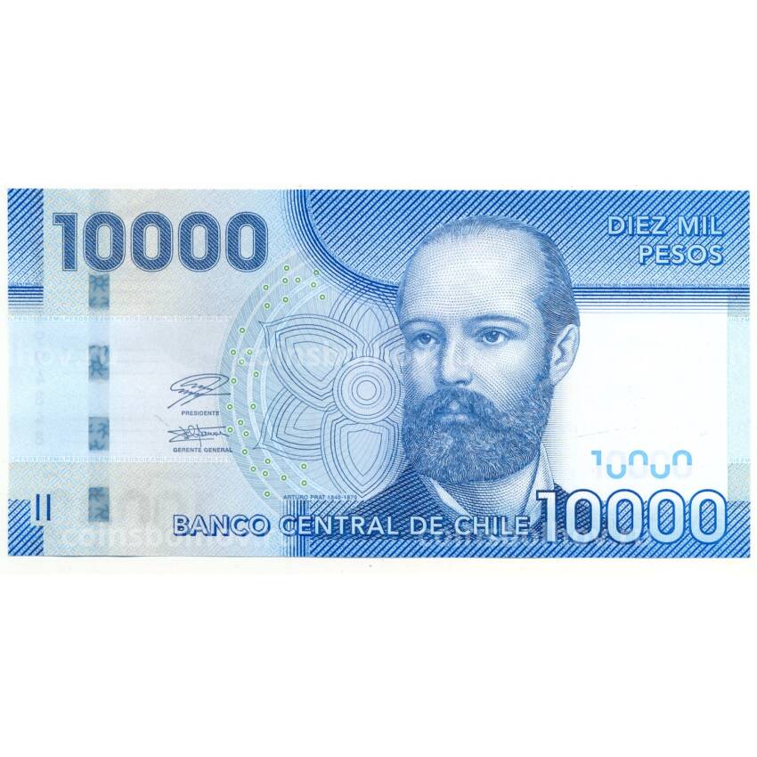 Банкнота 10000 песо 2021 года Чили