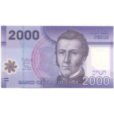 Банкнота 2000 песо 2014 года Чили (вид 2)