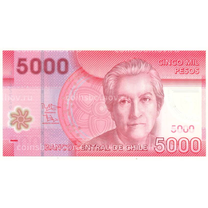 Банкнота 5000 песо 2016 года Чили