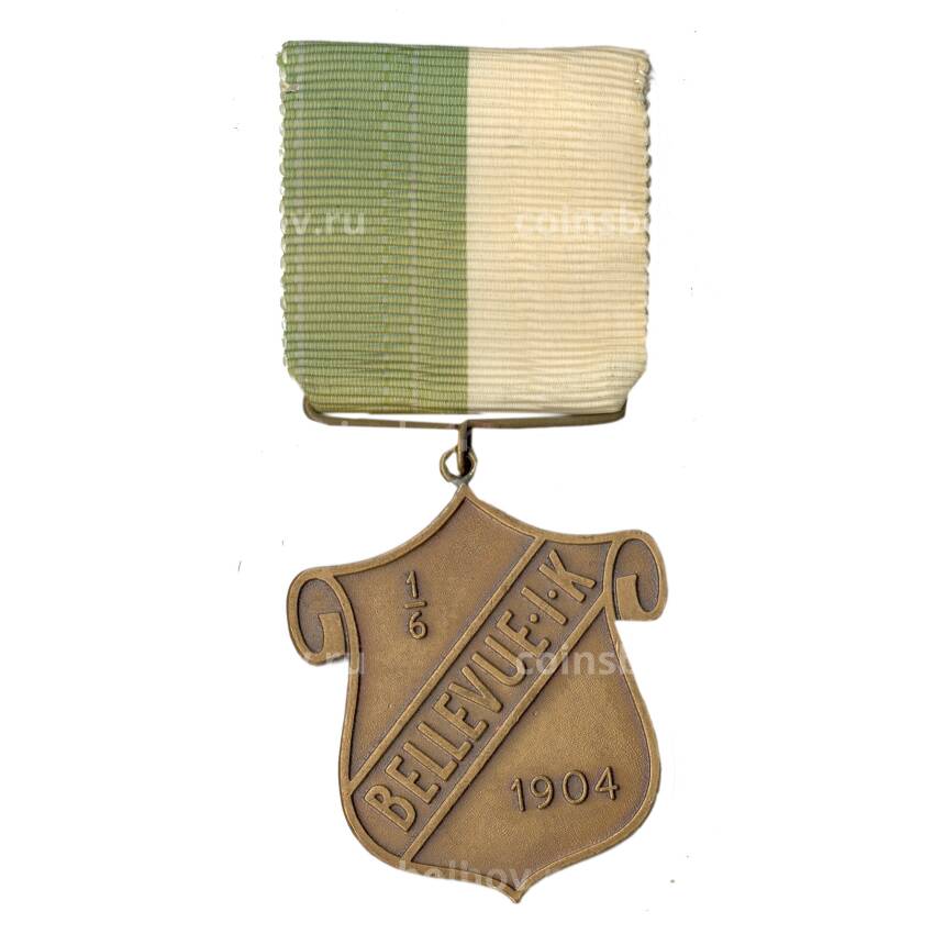 Медаль спортивная «Участник соревнования по метанию шара -1954 год» (спортклуб Bellevue)