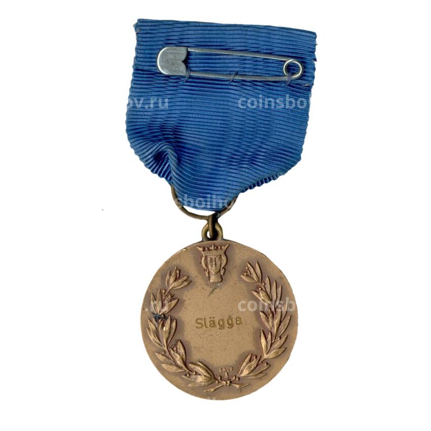 Медаль спортивная «Участник соревнования по метанию молота» (Швеция) (вид 2)