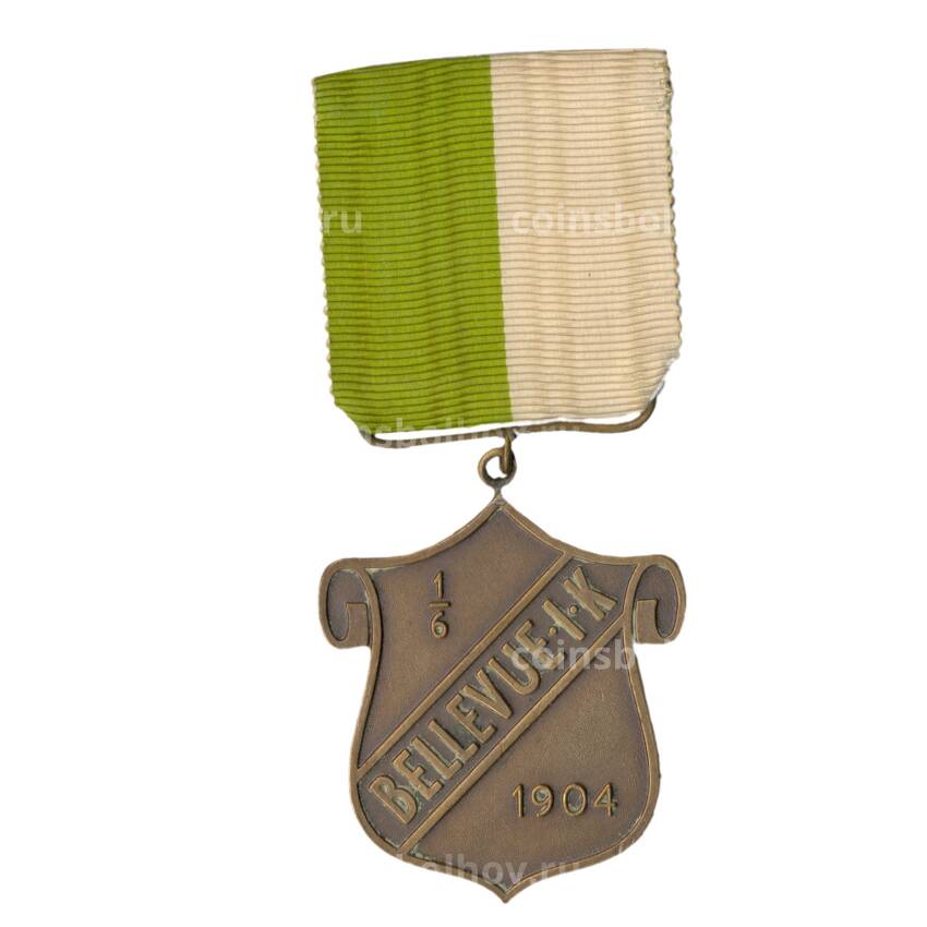 Медаль спортивная «Участник соревноания по метанию копья — 1945 год» (спортклуб Bellevue)